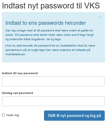 Nyt password